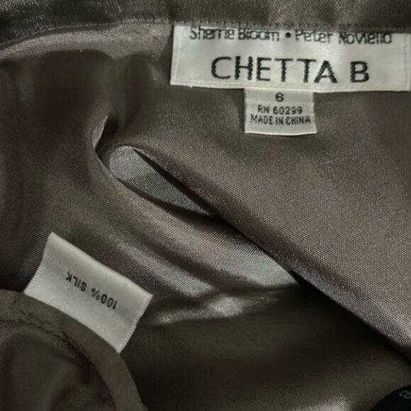 (EUC) 100% Silk Chetta B Off Shoulder Corset (Size 8) and Maxi Skirt (Size 6) - Picture 7 of 8